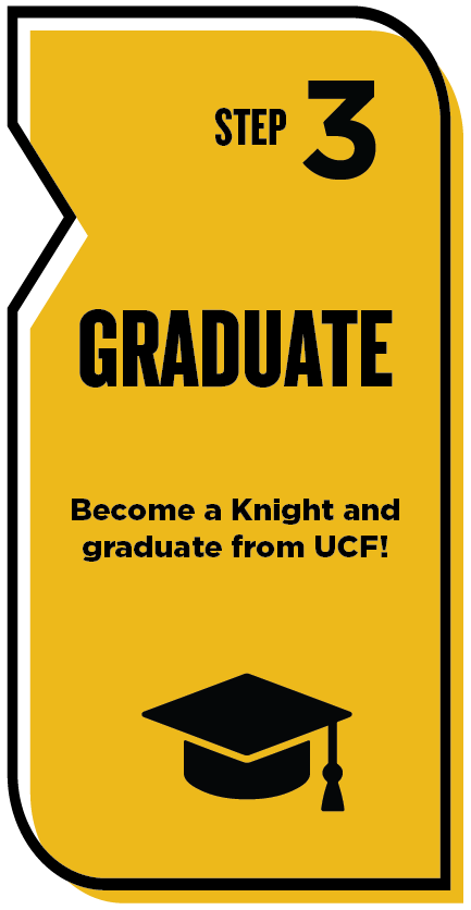 step 3 Graduate. graduate from UCF